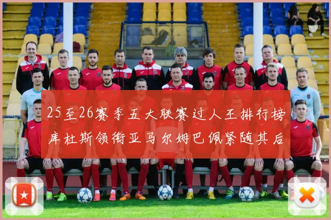 25至26赛季五大联赛过人王排行榜库杜斯领衔亚马尔姆巴佩紧随其后